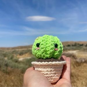 Glow in The Dark Cactus Office Decor